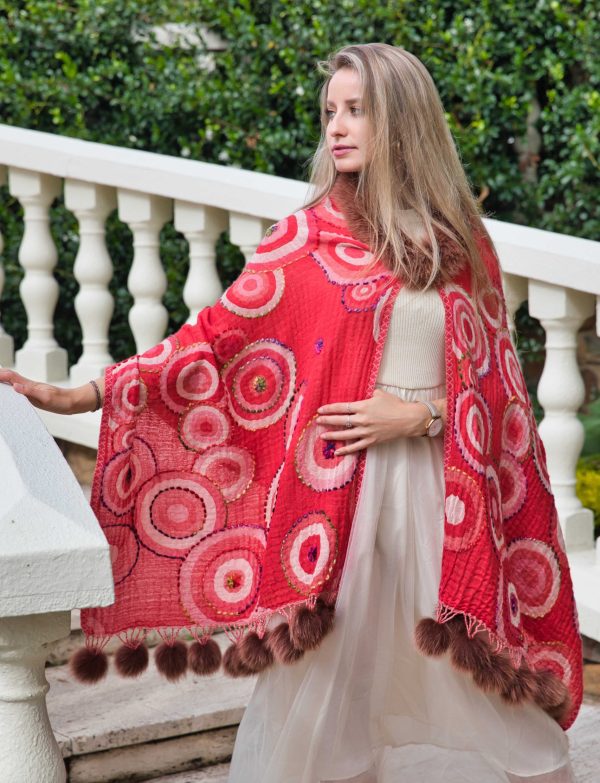 Merino Wool Fur Cape