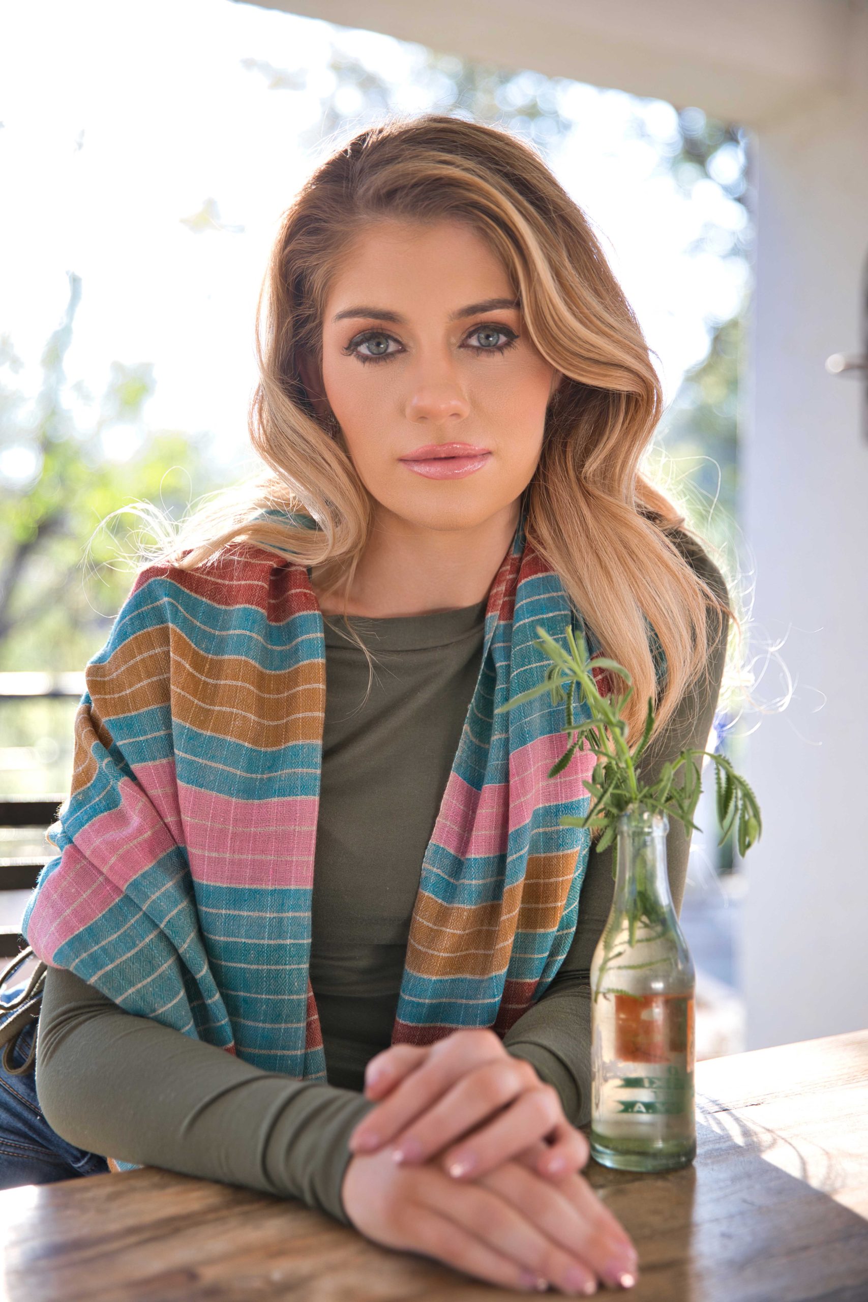 Pashmina Cashmere Multicolour Checkered Scarf - Image 3