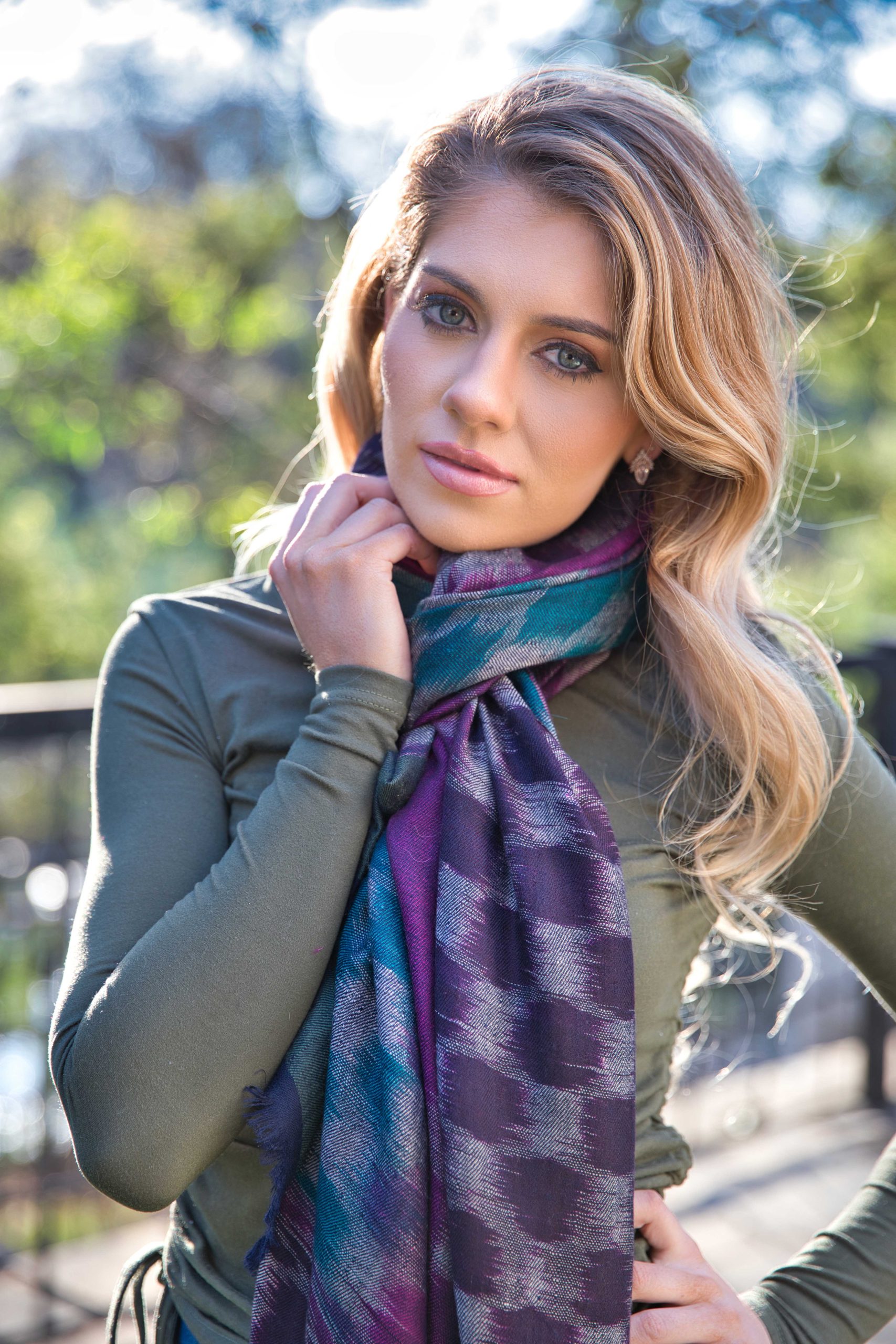 Pashmina Cashmere Ikat Shawl - Image 5