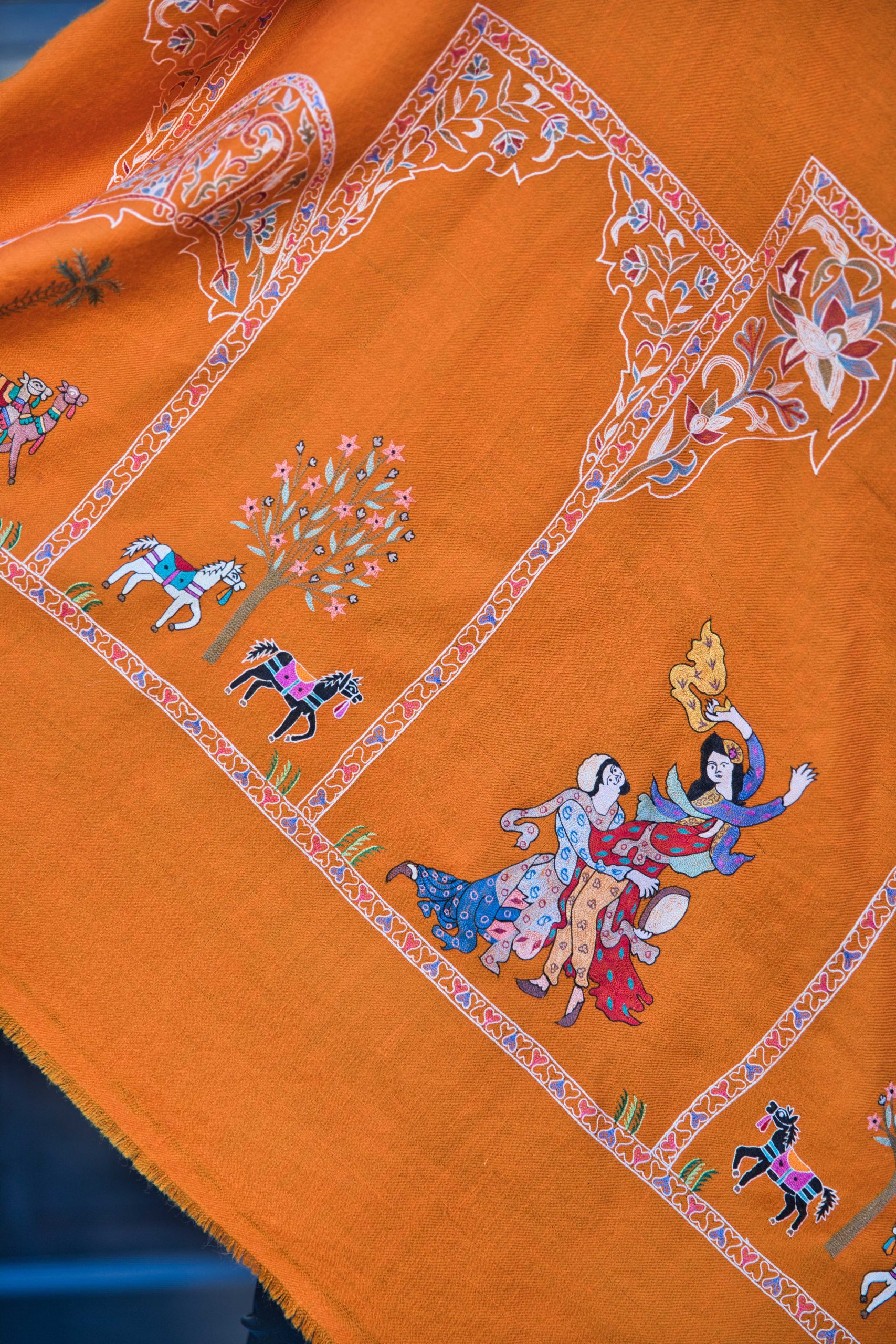 Sozni Embroidery Pashmina Cashmere Shawl - Image 3