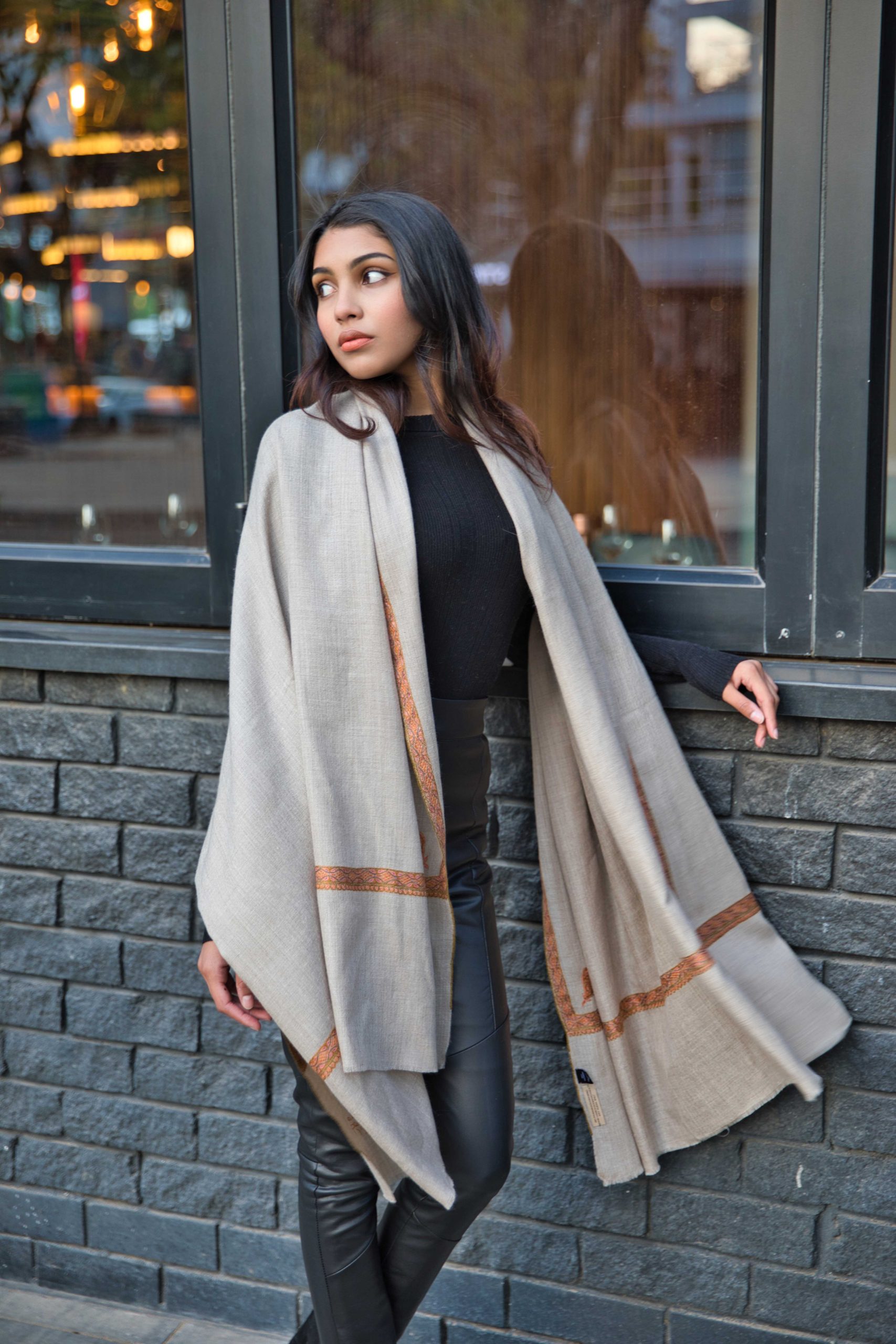 Sozni Embroidery Pashmina Cashmere Shawl - Image 2