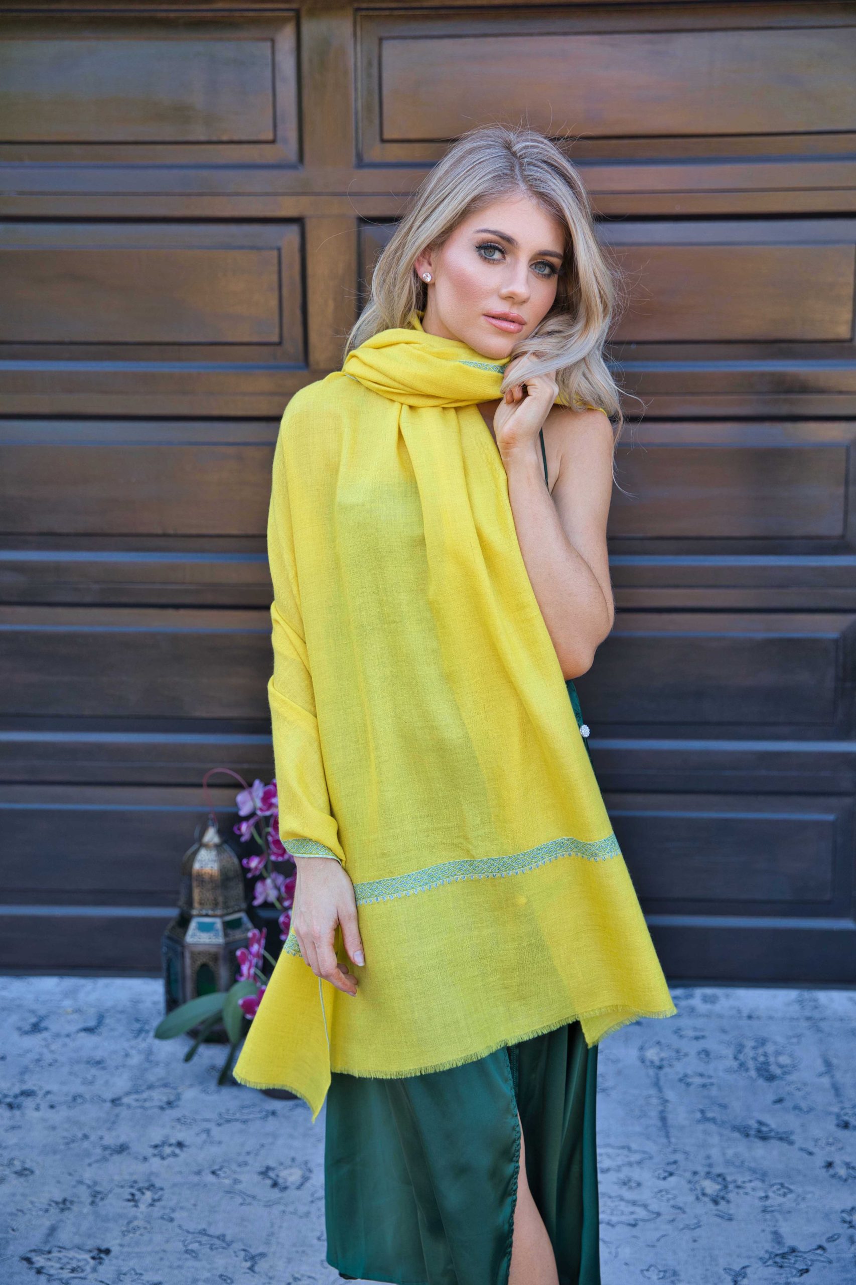 Sozni Embroidery Pashmina Cashmere Shawl