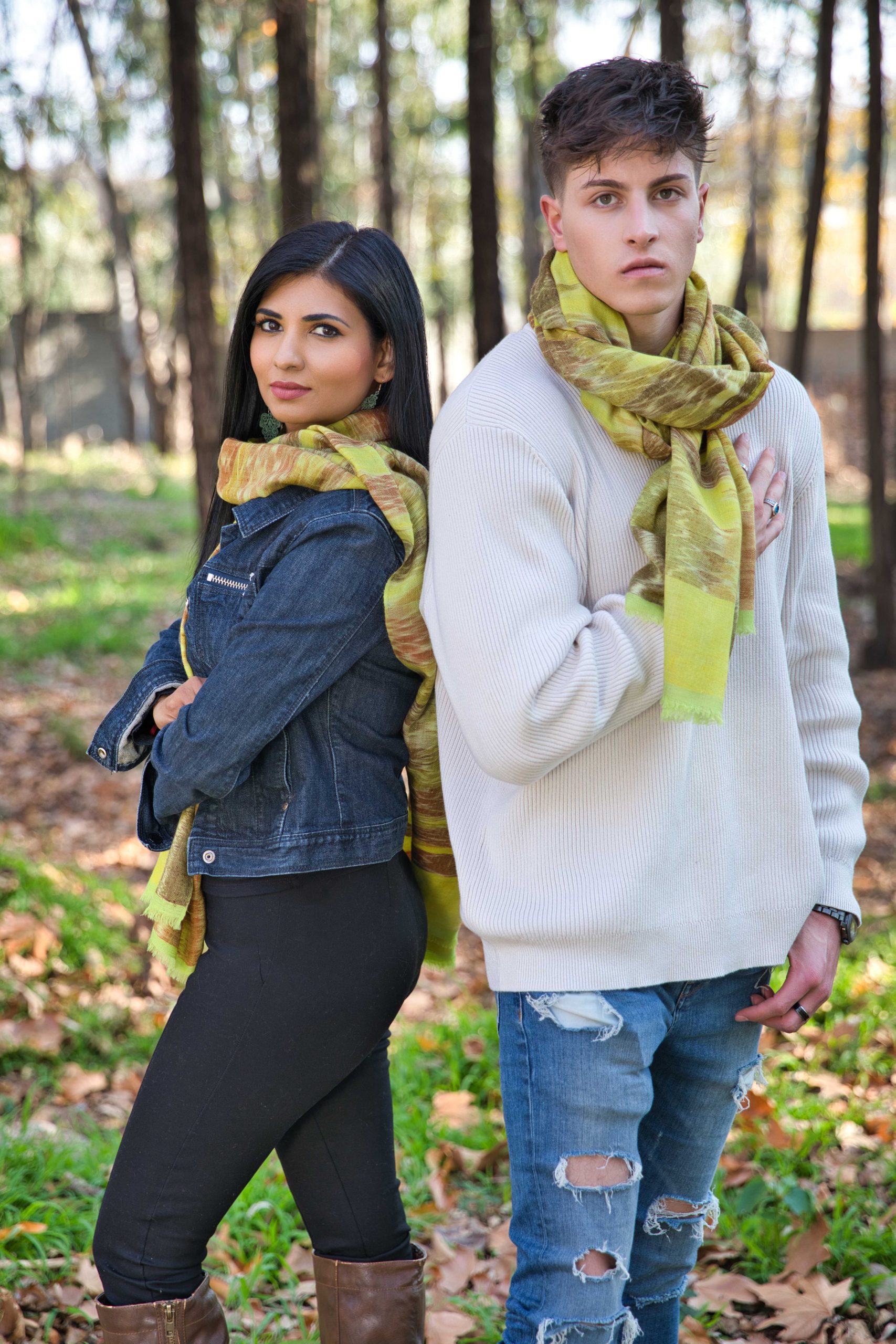 Pashmina Cashmere Ikat Scarf