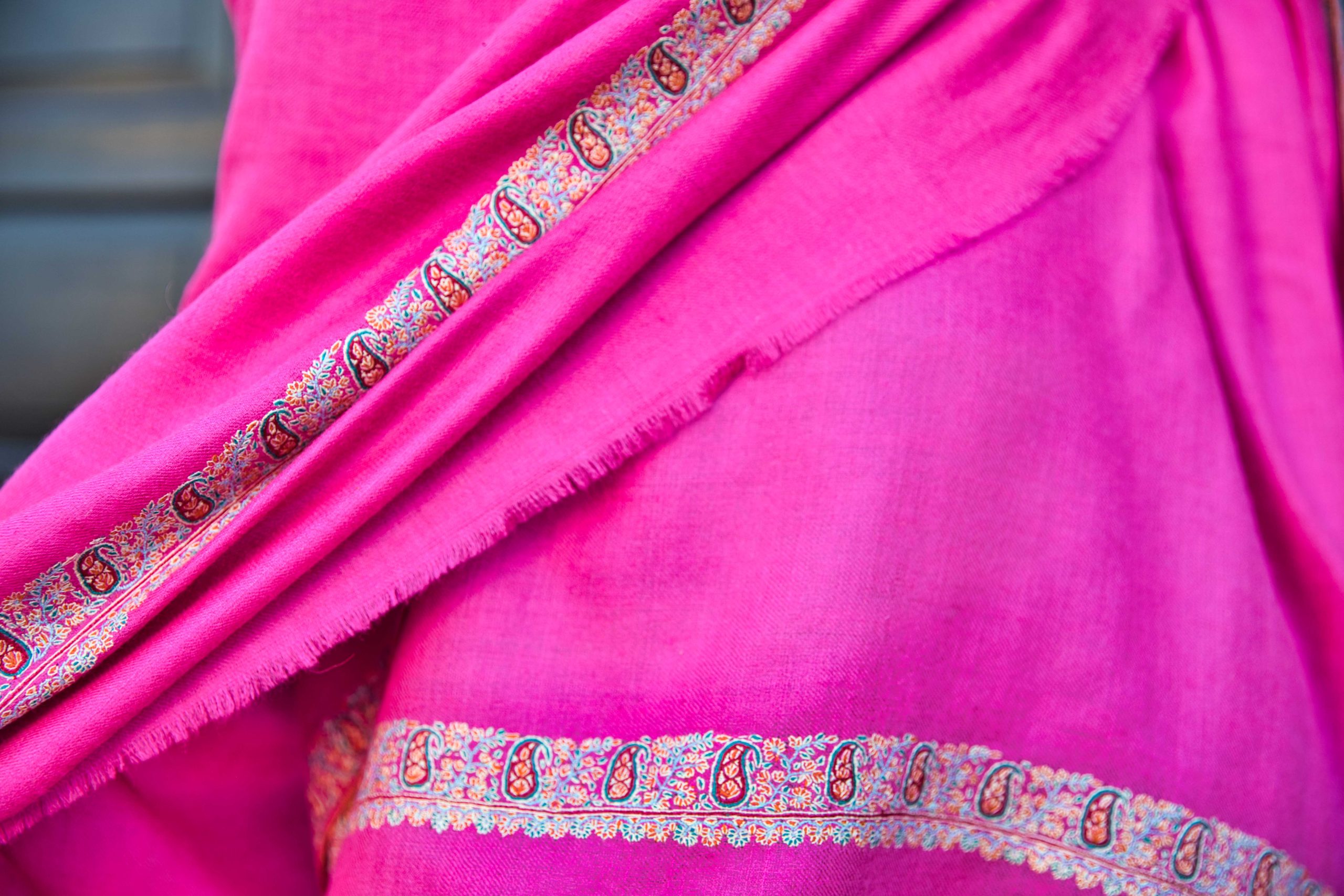 Sozni Embroidery Pashmina Cashmere Shawl - Image 3