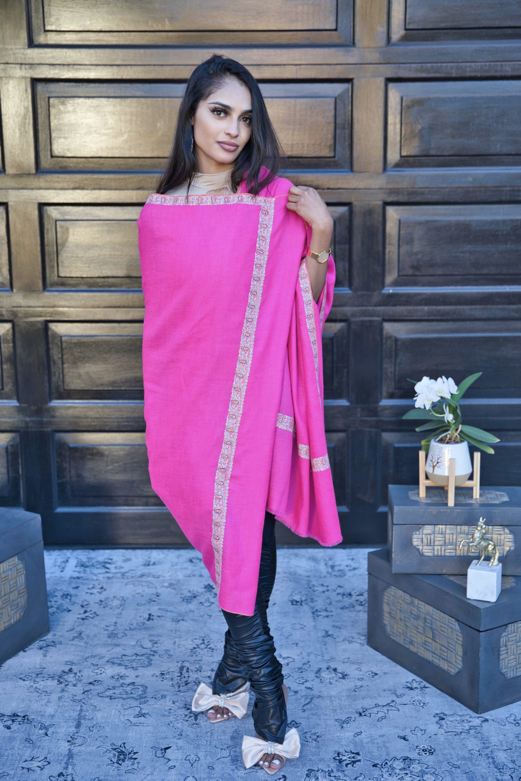 Sozni Embroidery Pashmina Cashmere Shawl