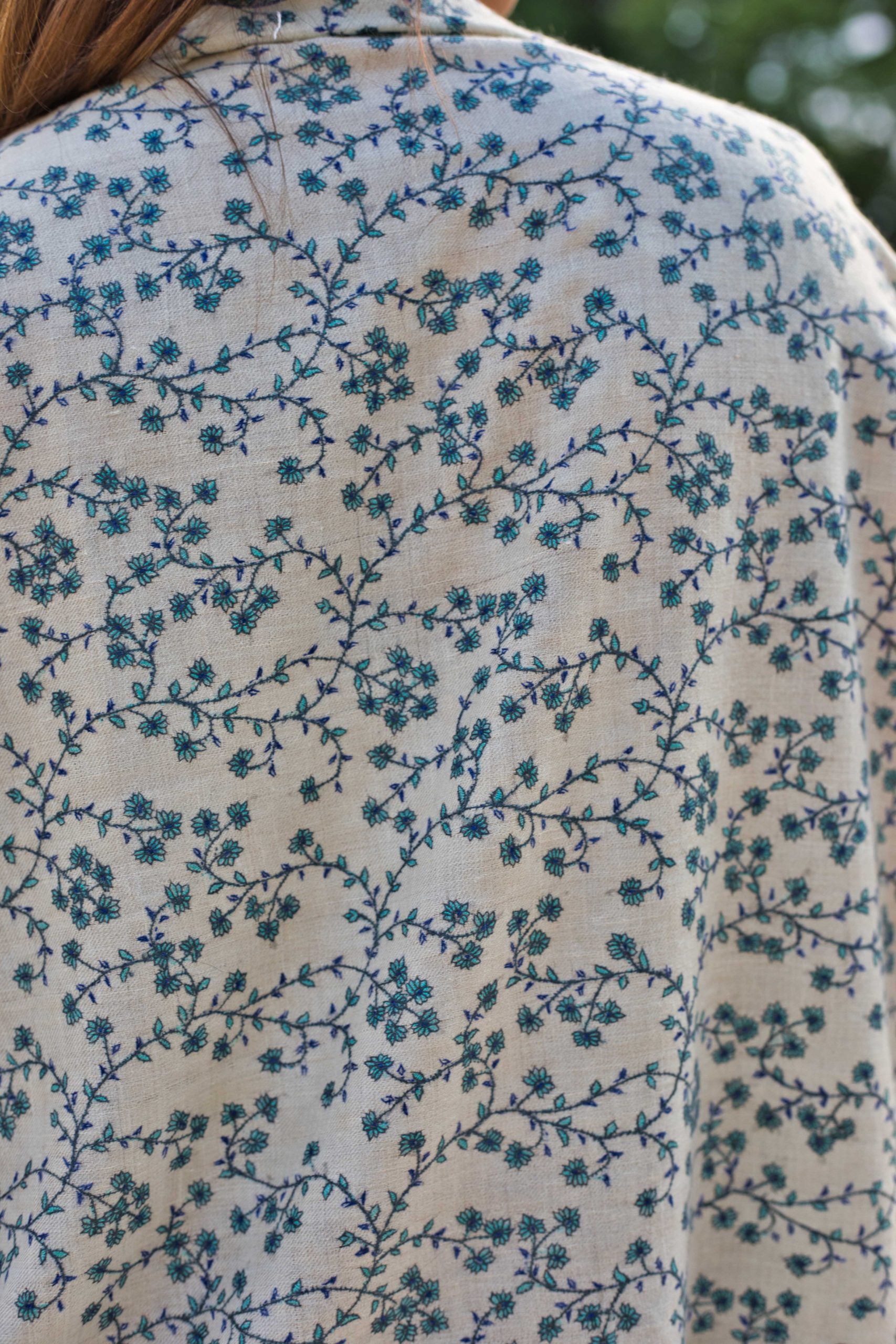 Sozni Embroidery Pashmina Cashmere Scarf - Image 2