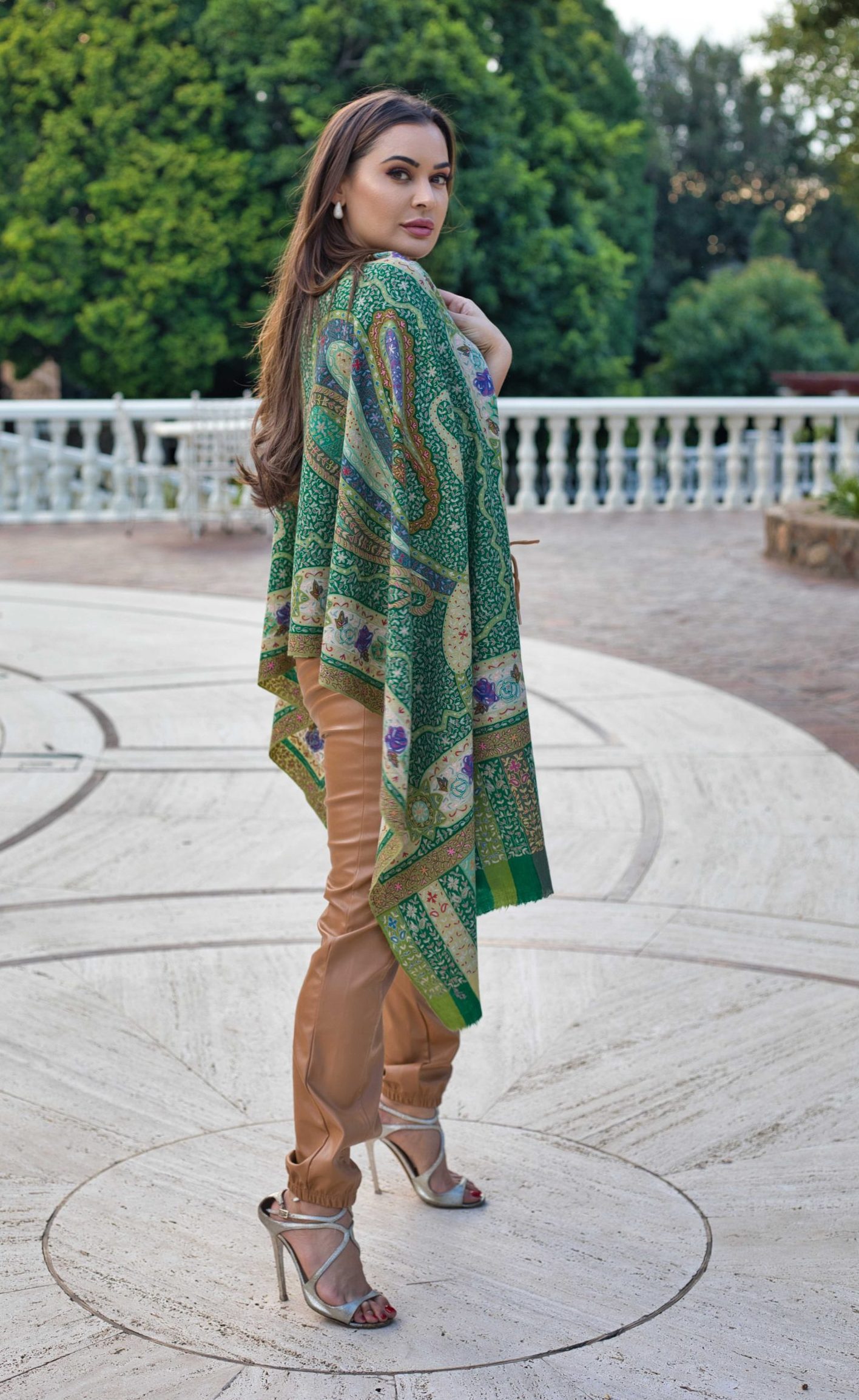 Kalamkari Pashmina Cashmere Scarf - Image 5