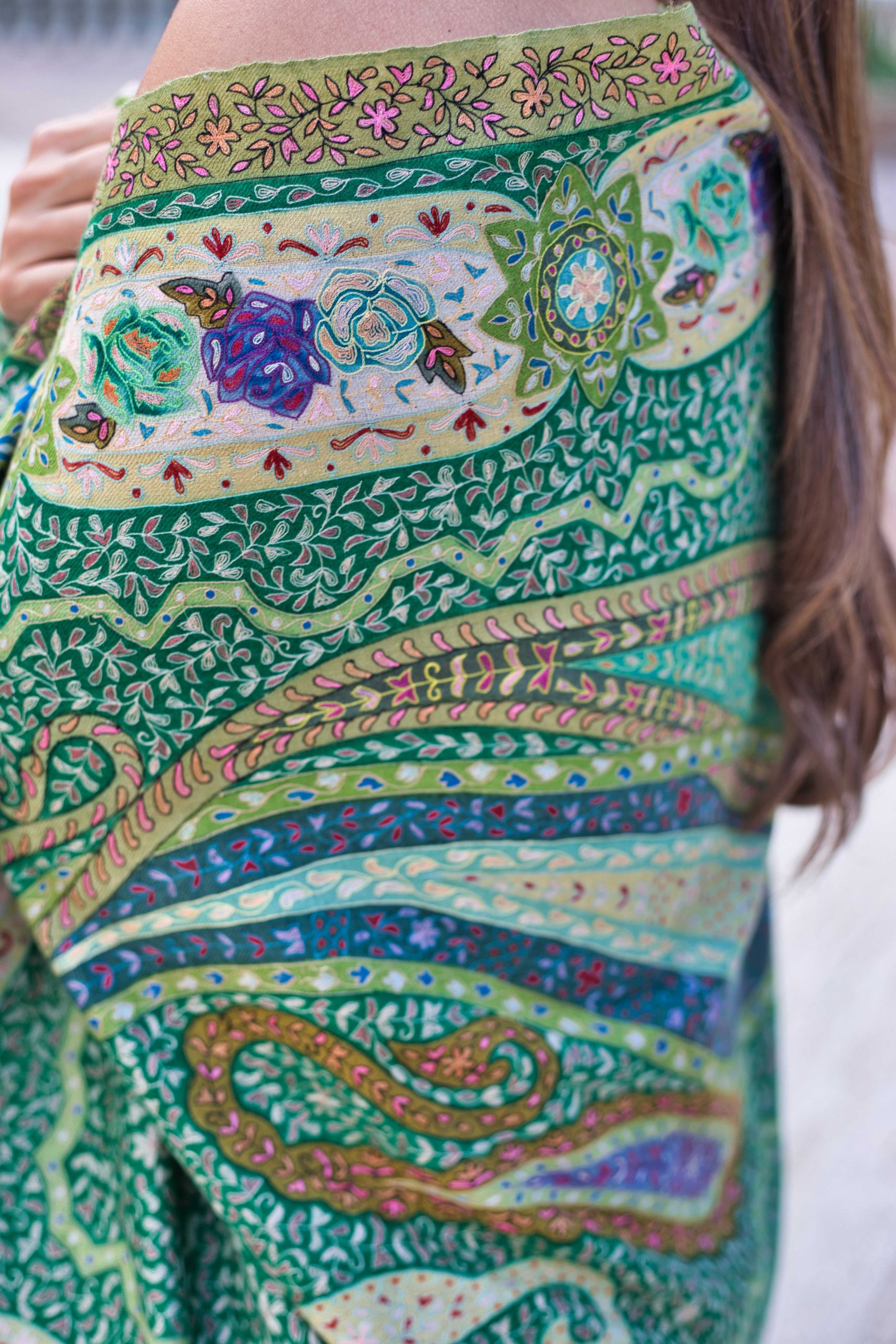Kalamkari Pashmina Cashmere Scarf - Image 2