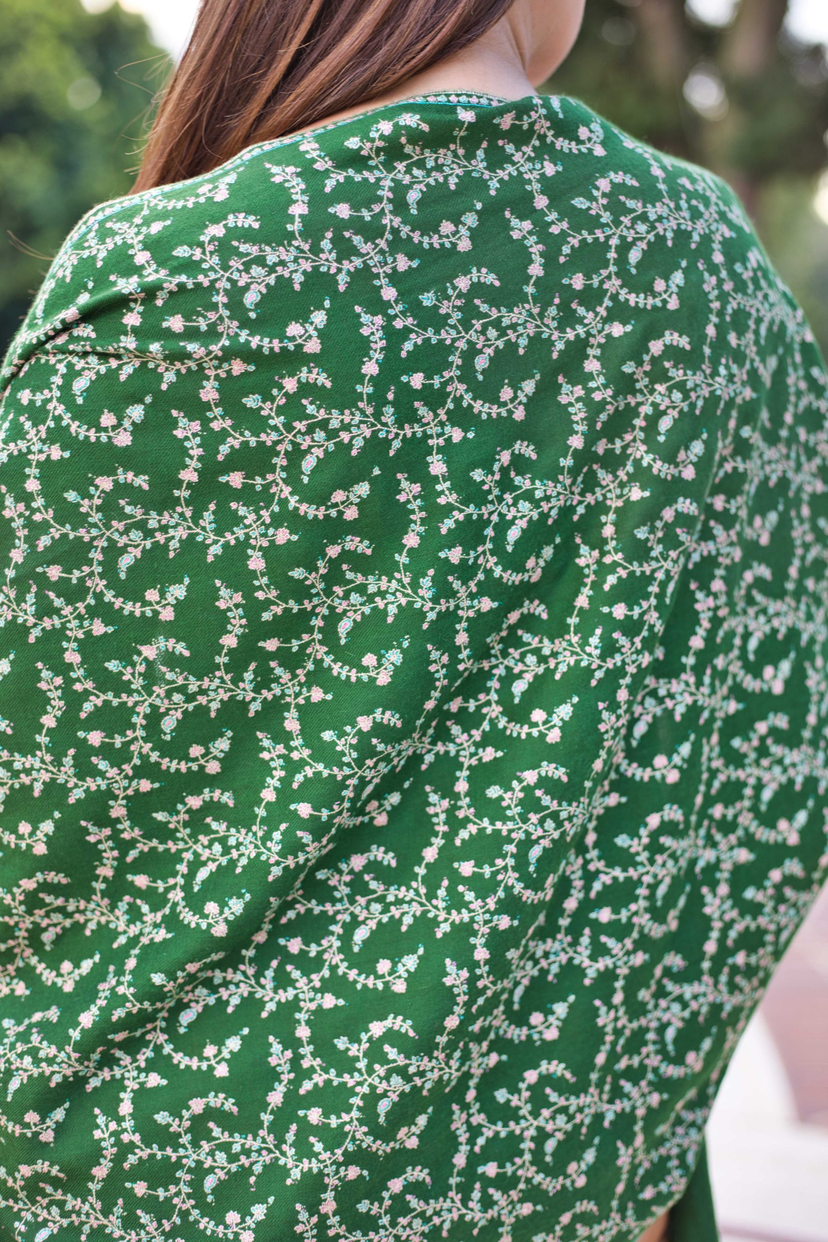 Sozni Embroidery Pashmina Cashmere Scarf - Image 8