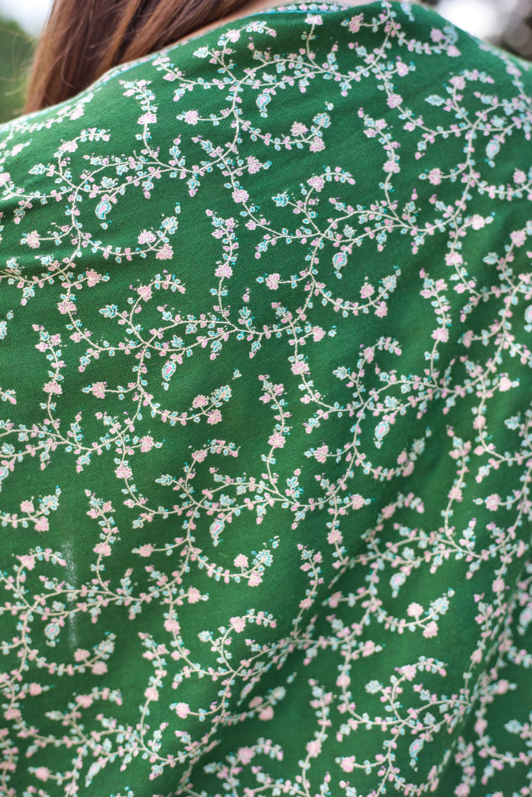 Sozni Embroidery Pashmina Cashmere Scarf - Image 3