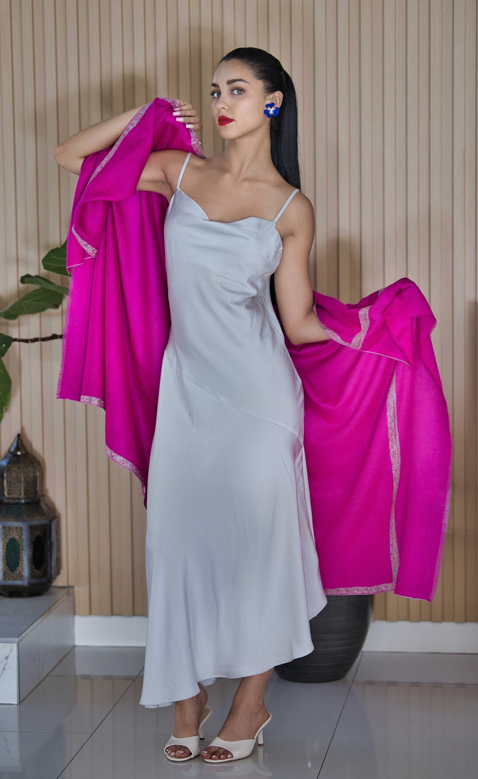 Sozni Embroidery Pashmina Cashmere Shawl - Image 3