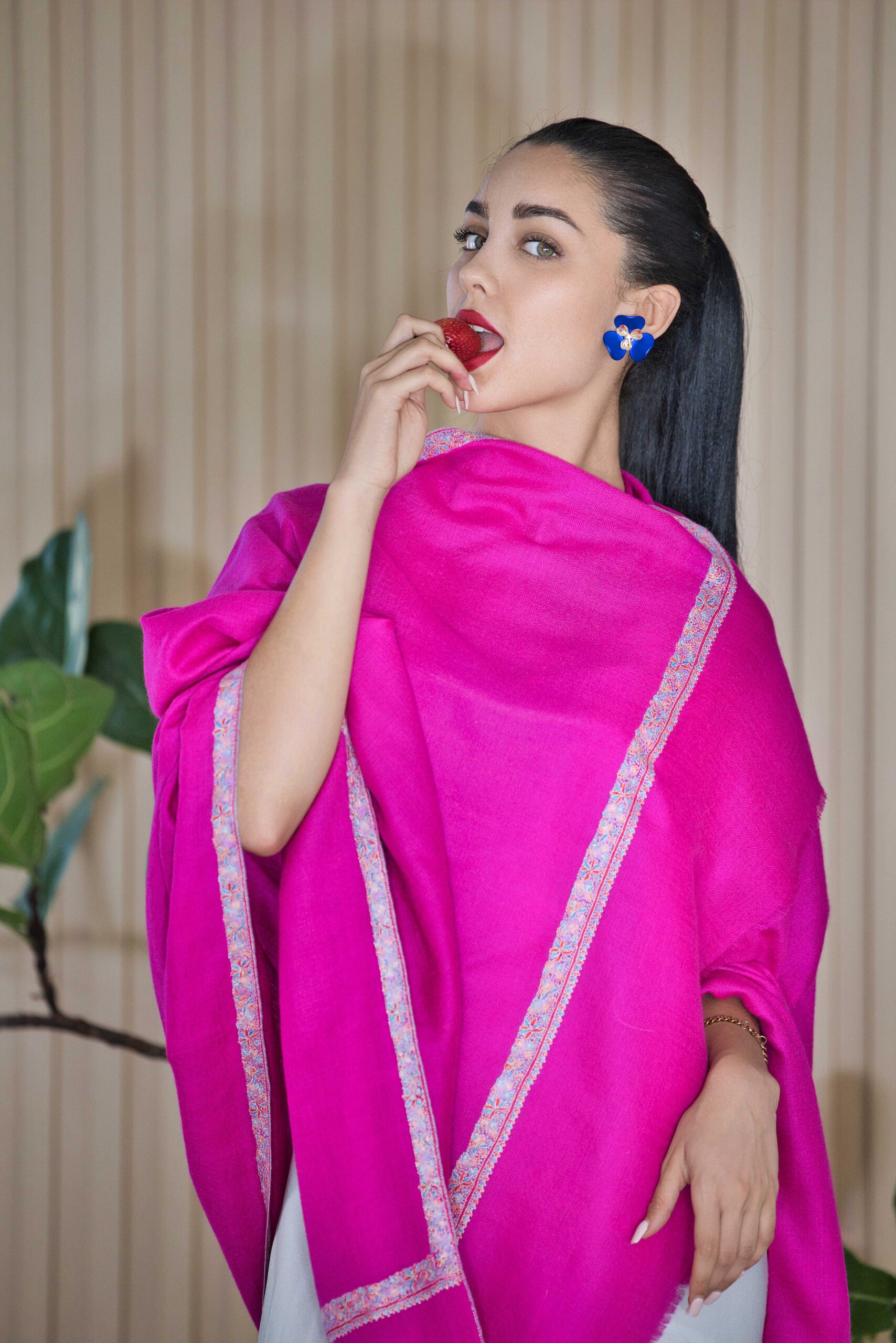 Sozni Embroidery Pashmina Cashmere Shawl - Image 2