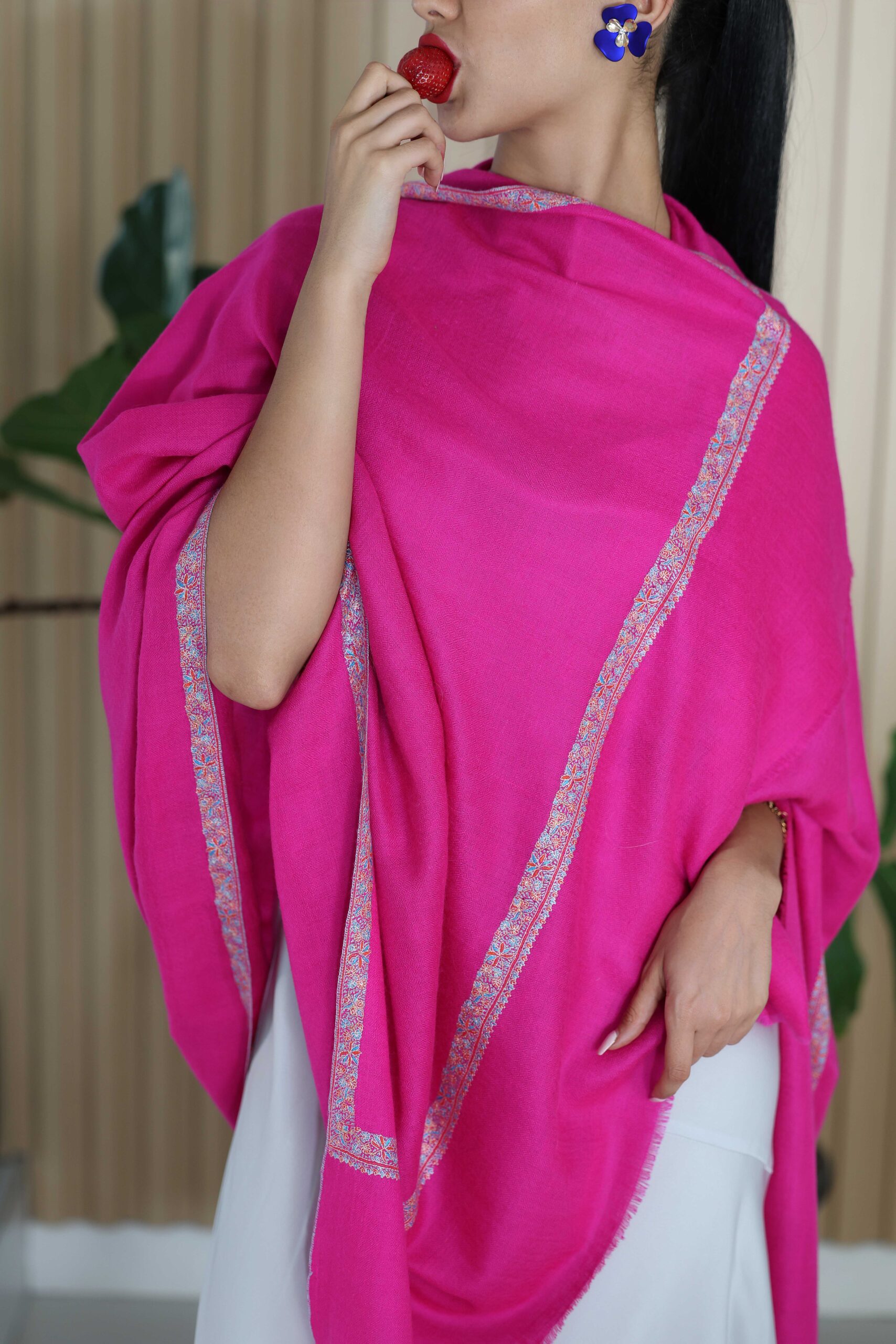 Sozni Embroidery Pashmina Cashmere Shawl - Image 6