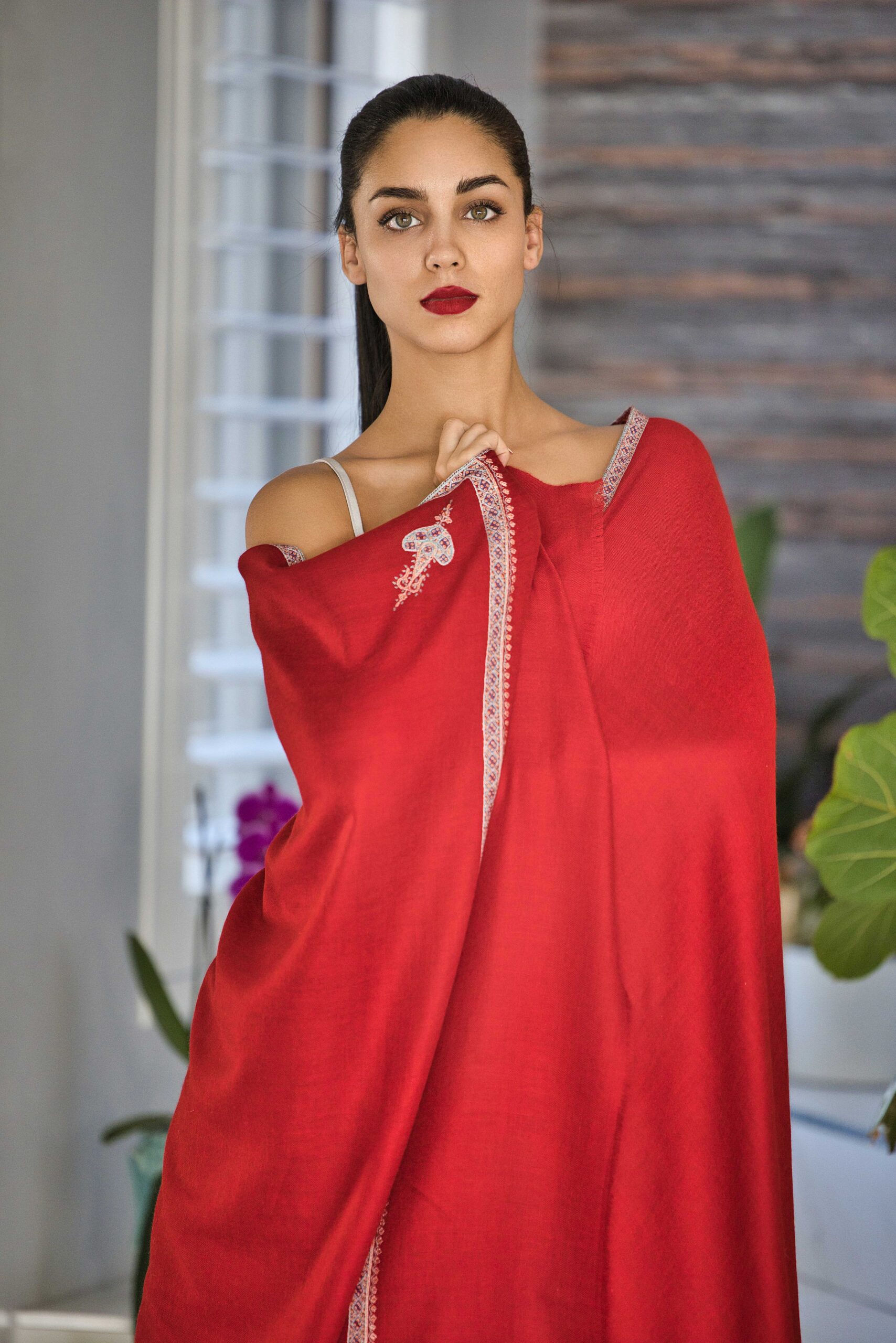 Sozni Embroidery Pashmina Cashmere Shawl - Image 6