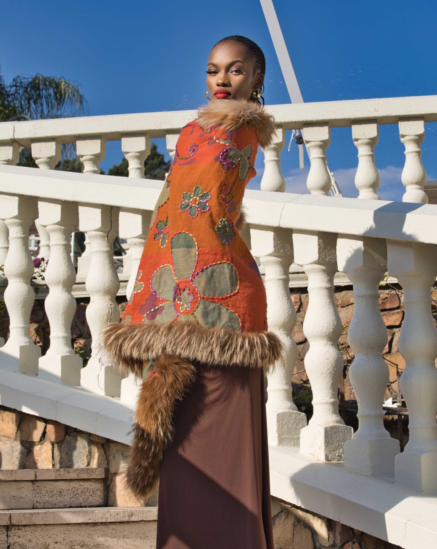 Merino Wool Fur Wrap - Image 5
