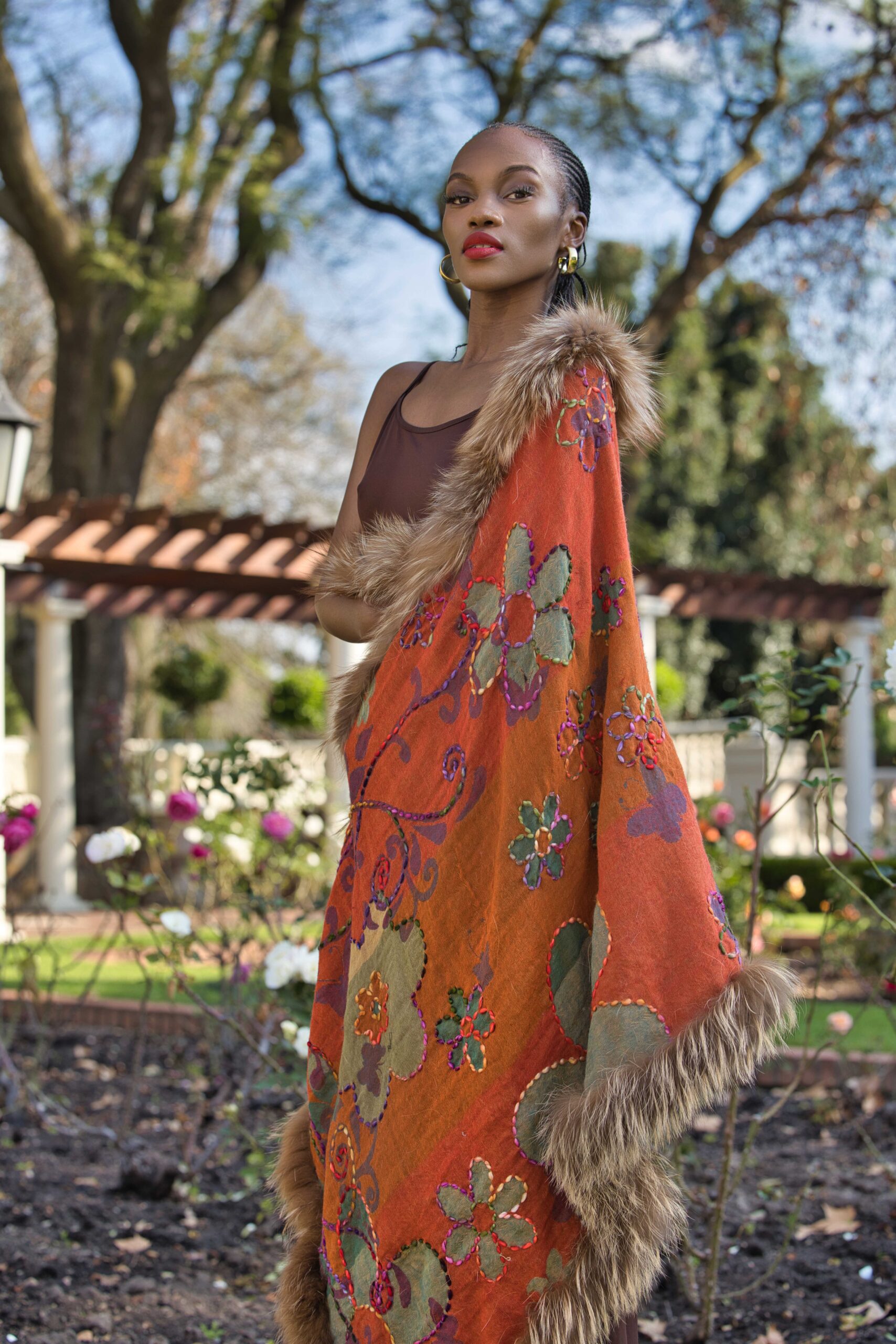 Merino Wool Fur Wrap - Image 8