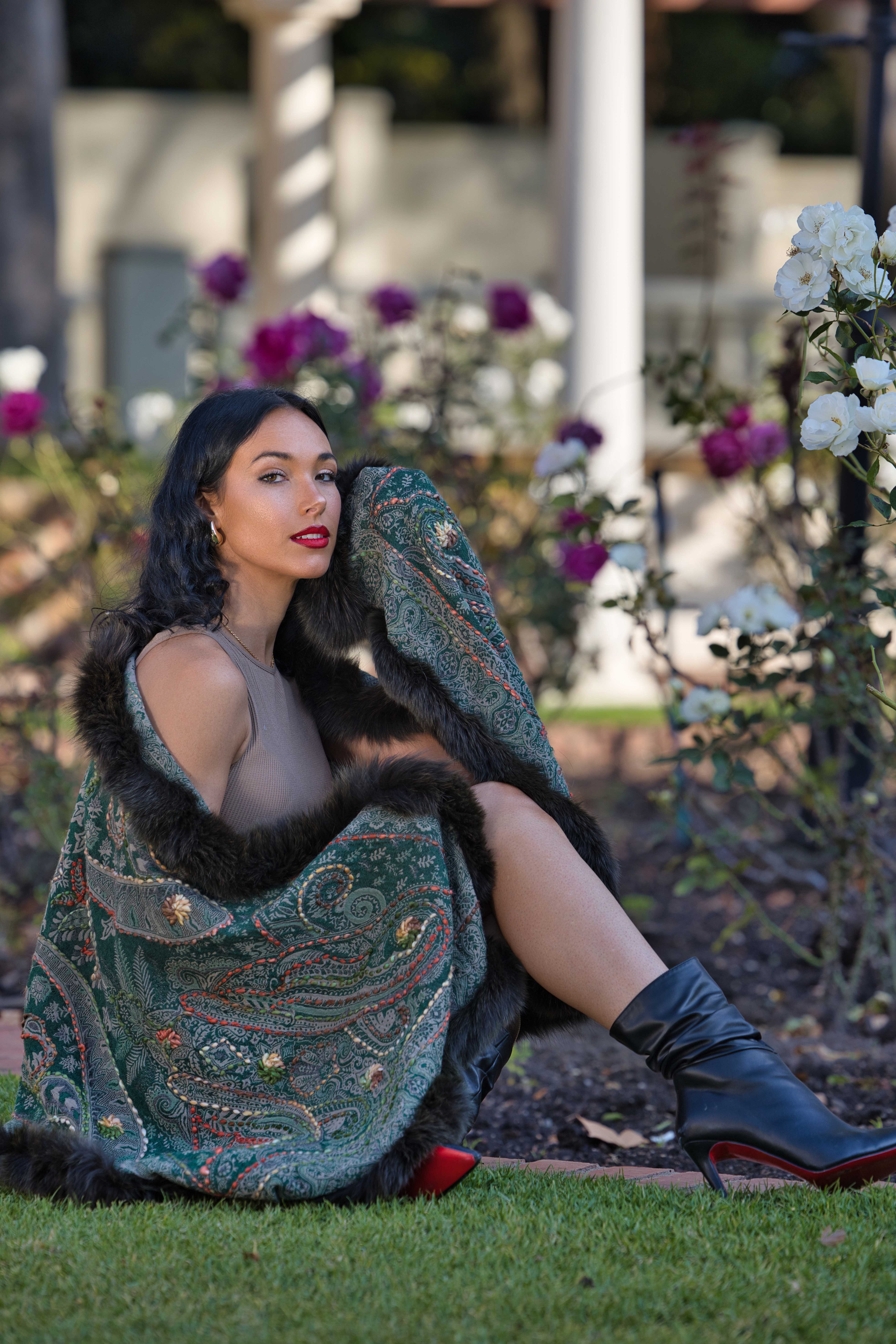 Merino Wool Fur Wrap - Image 4