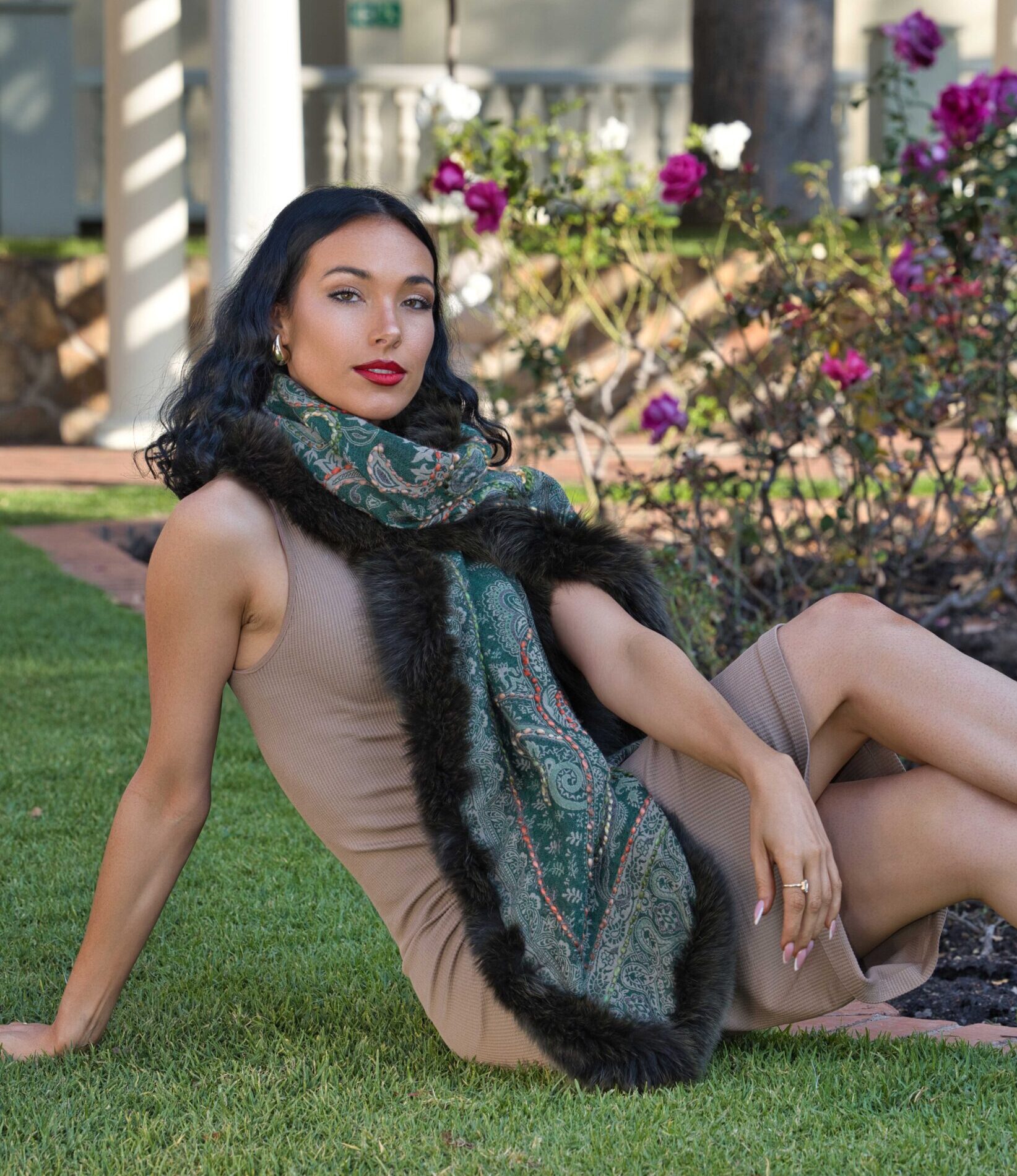 Merino Wool Fur Wrap - Image 2