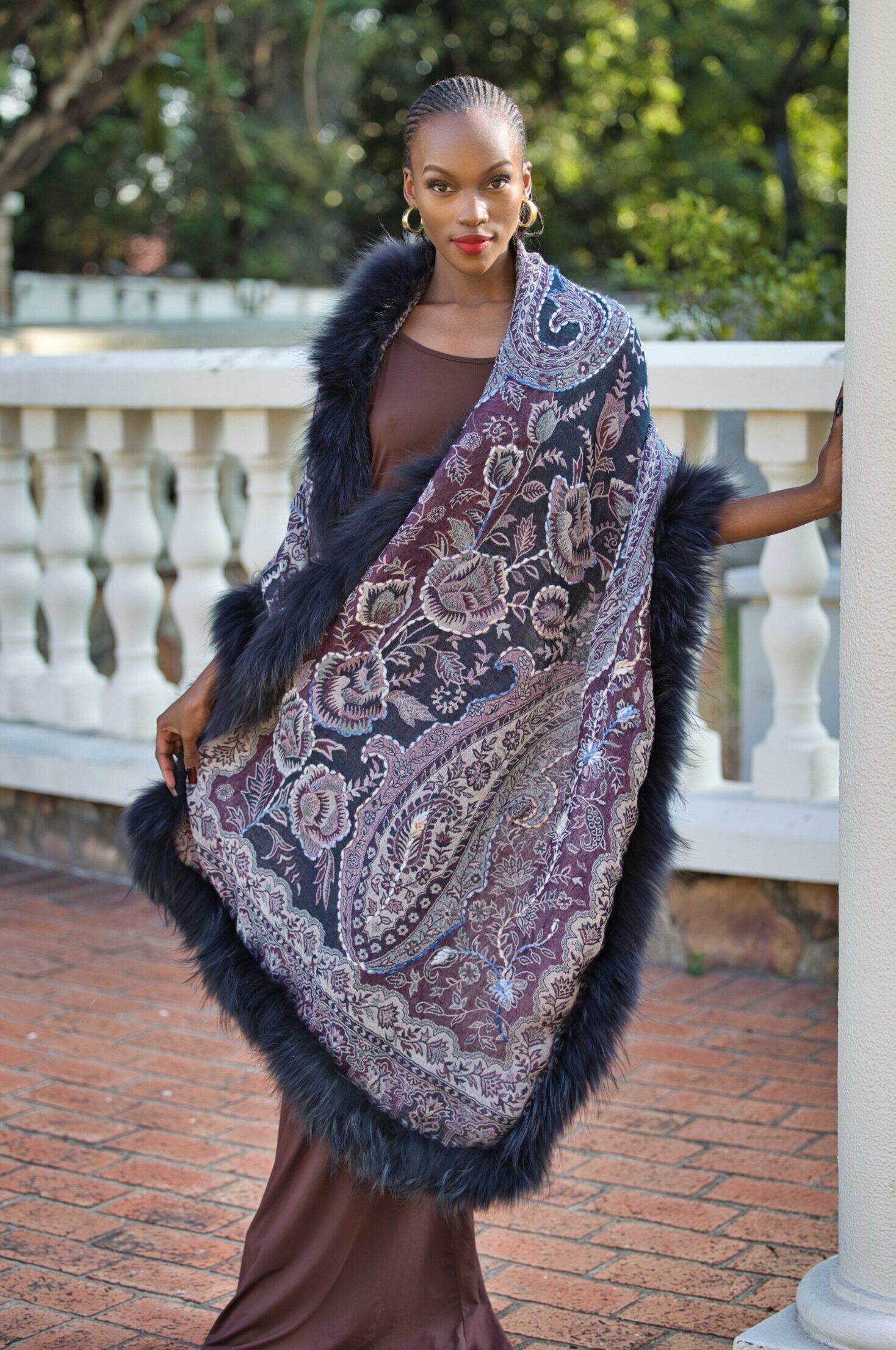 Merino Wool Fur Wrap - Image 2
