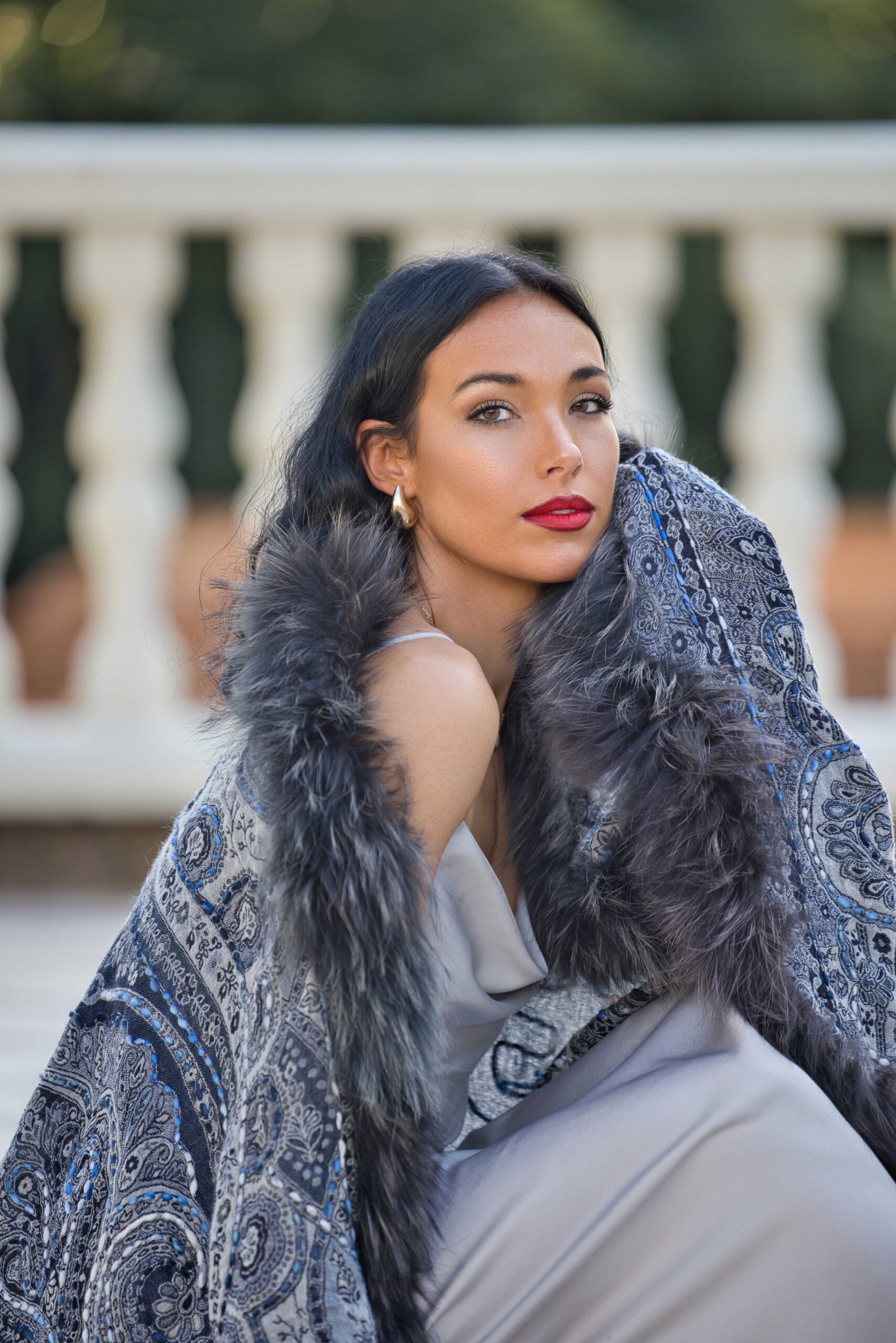Merino Wool Fur Wrap - Image 3