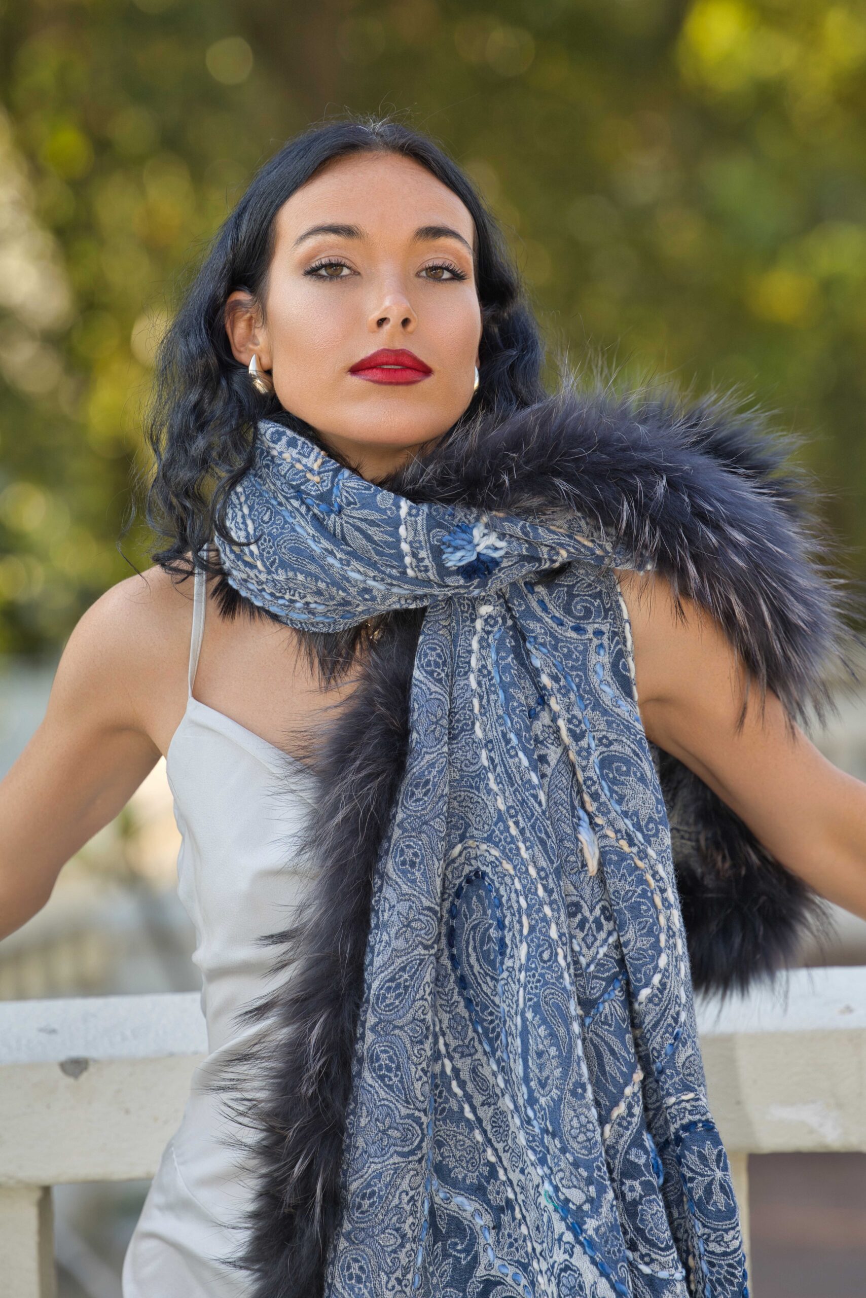 Merino Wool Fur Wrap - Image 5